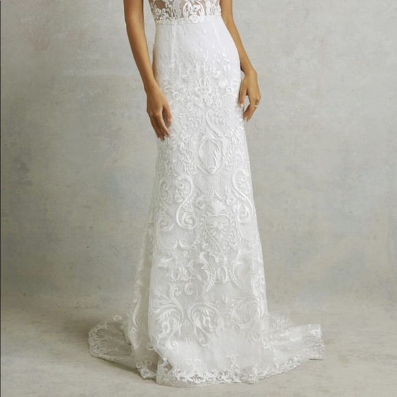 Tara Lauren Farrow wedding gown size 0 - Picture 4 of 5